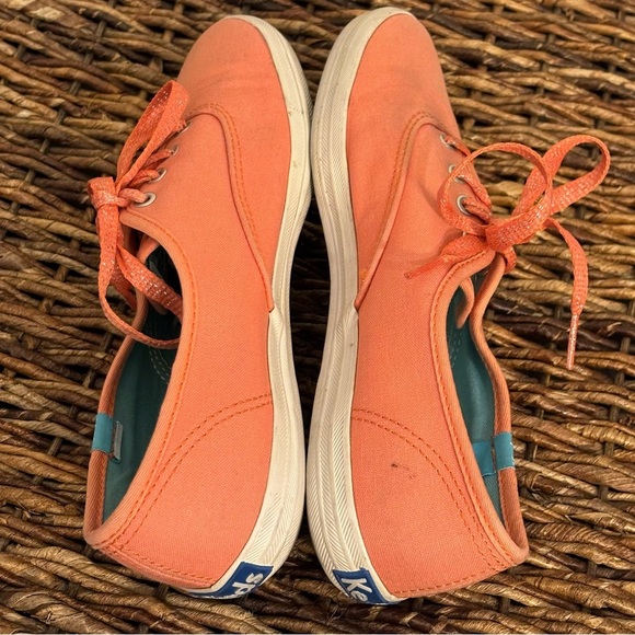 Taylor Swift Keds Spring Collection Melon Coral Champions Pink Canvas Sneakers - Picture 7 of 8